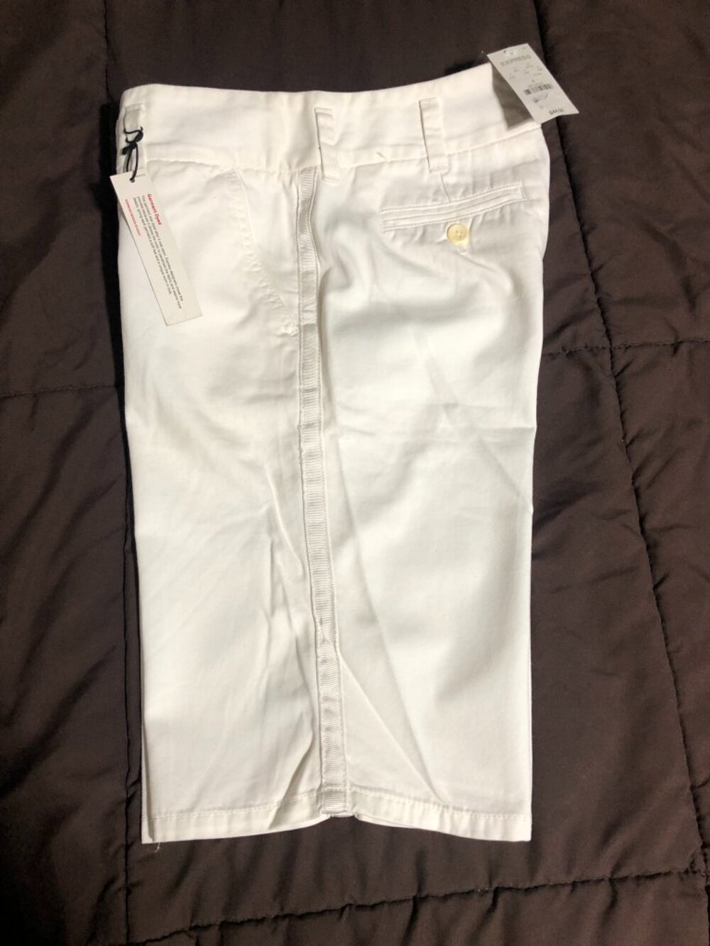 NWT Vintage Y2K Express Design Studio The Editor Shorts White Size 4